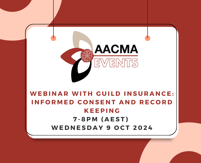 AACMA Webinar with Guild Insurance: Informed Consent and Record Keeping